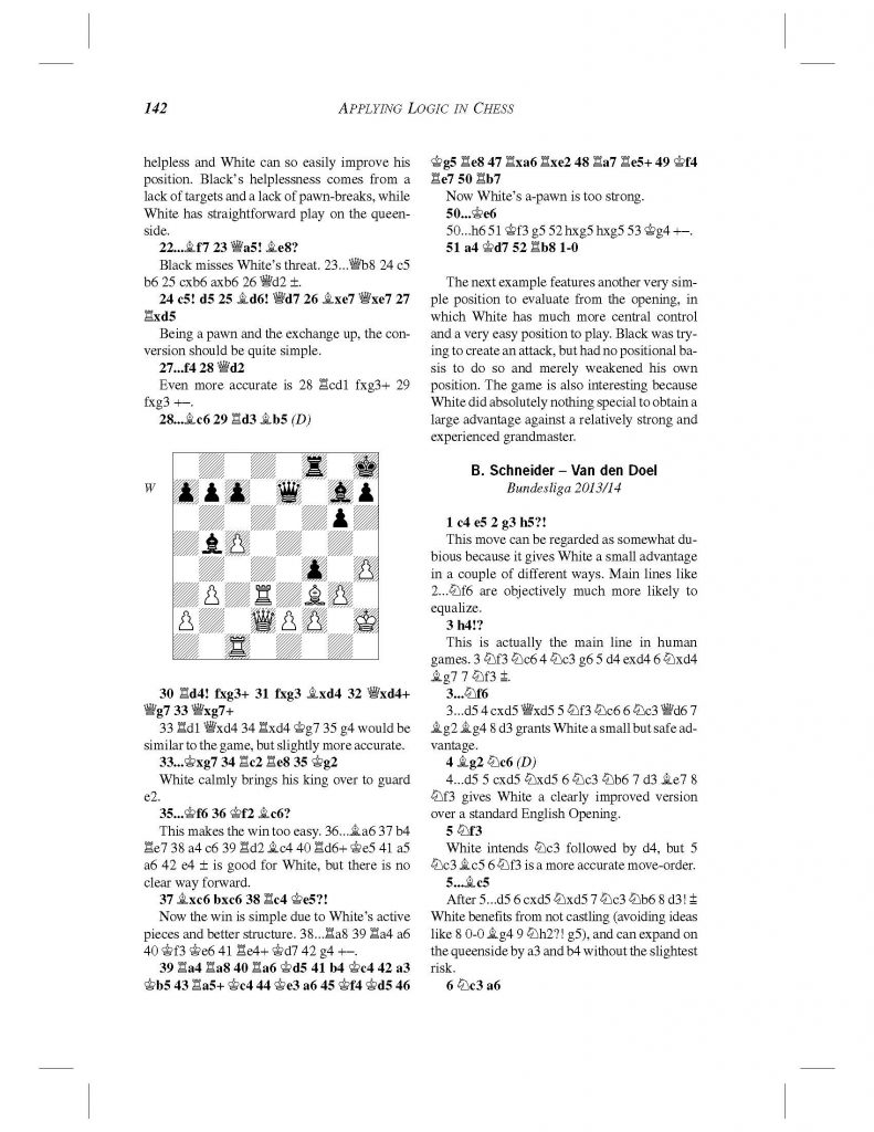 Applying logic in chess — Sjakkhuset